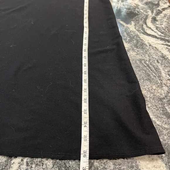 Eileen Fisher Rayon Blend Simple Black Dress - Picture 7 of 12